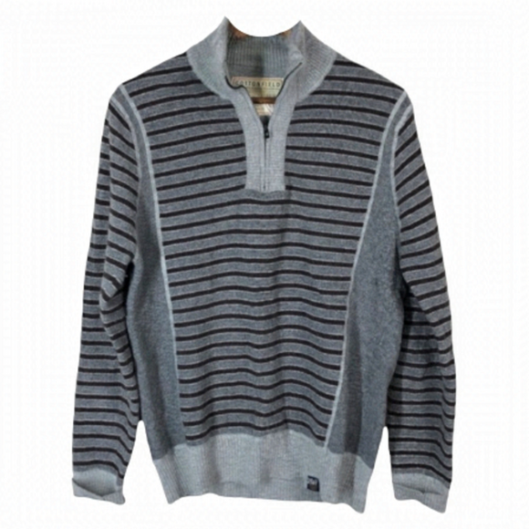 Cottonwood Vintage Grey Long Sleeve 1/4 Zip Wool Blend Sweater size XL - Picture 1 of 7